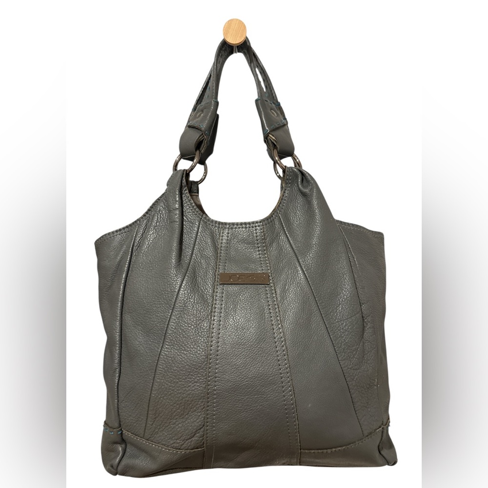 Joe’s Jeans grey leather hobo bag